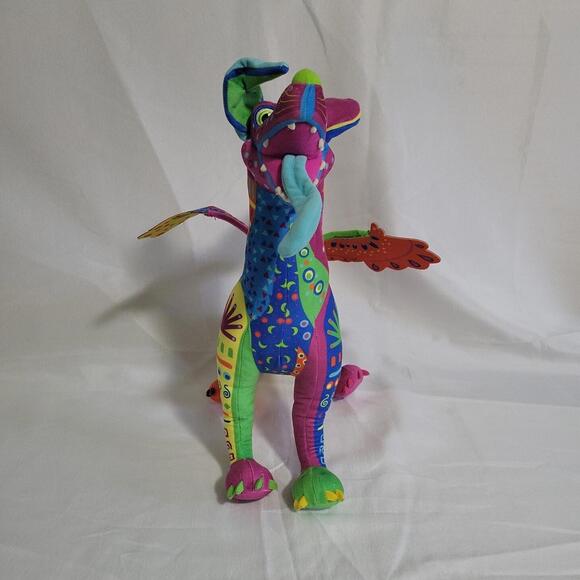 Disney Store Pixar Coco Dante Dog Alebrije Rainbow Plush Spirit Day Of The Dead - Picture 2 of 8